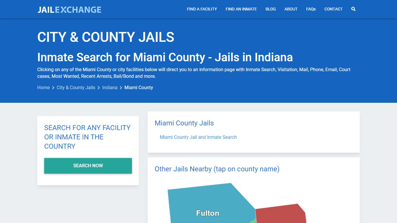 Inmate Search for Miami County | Jails in Indiana - Jail Exchange